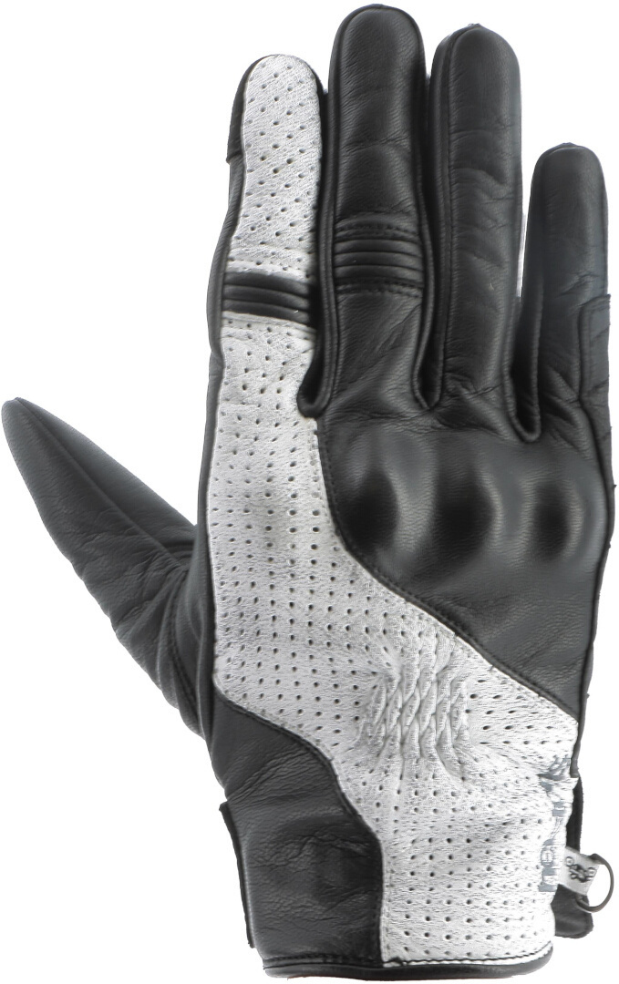 Helstons Brooks Motorradhandschuhe schwarz/weiß 11 Abbildung 1
