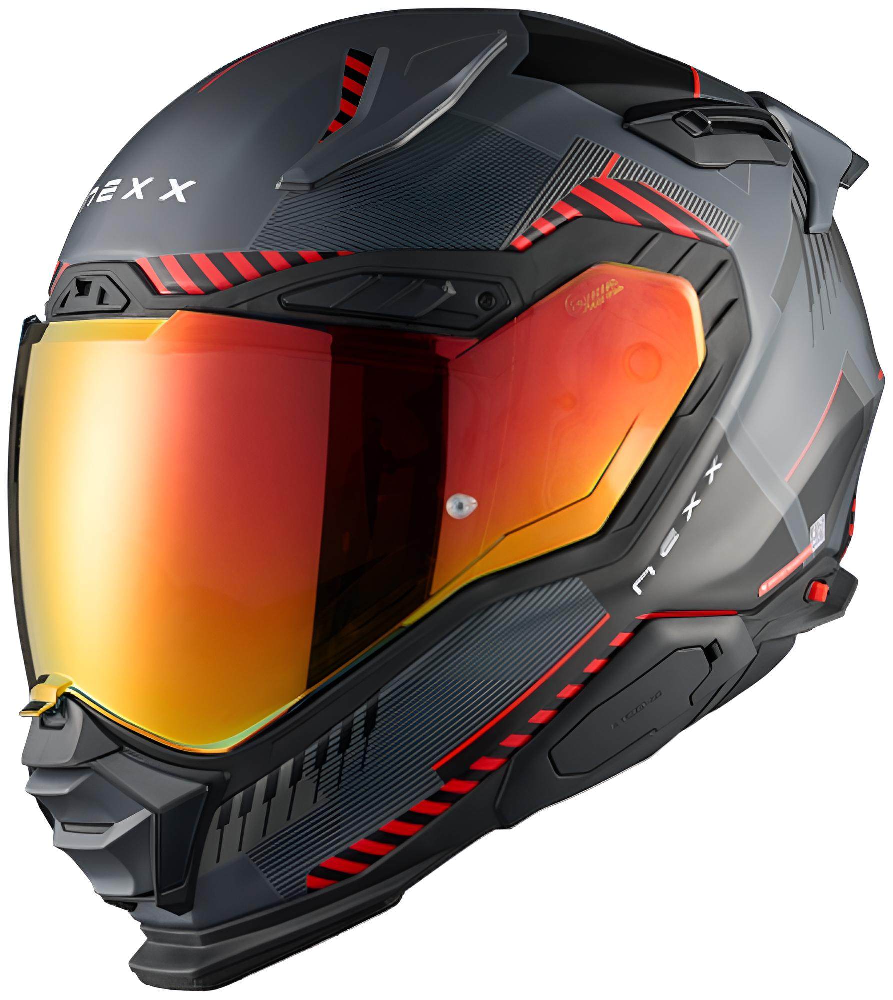Nexx X.WST 3 Fluence Casco Grigio opaco/rosso XXL (63/64) Figura 2