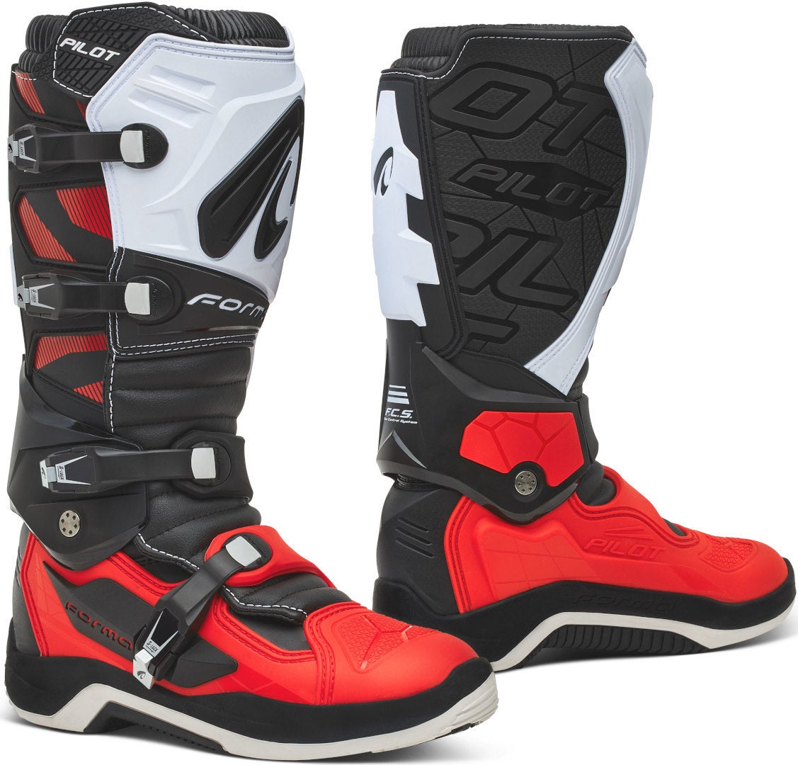 Forma Pilot Motocross Buty czarno/czerwono/białe 42 Rysunek 1