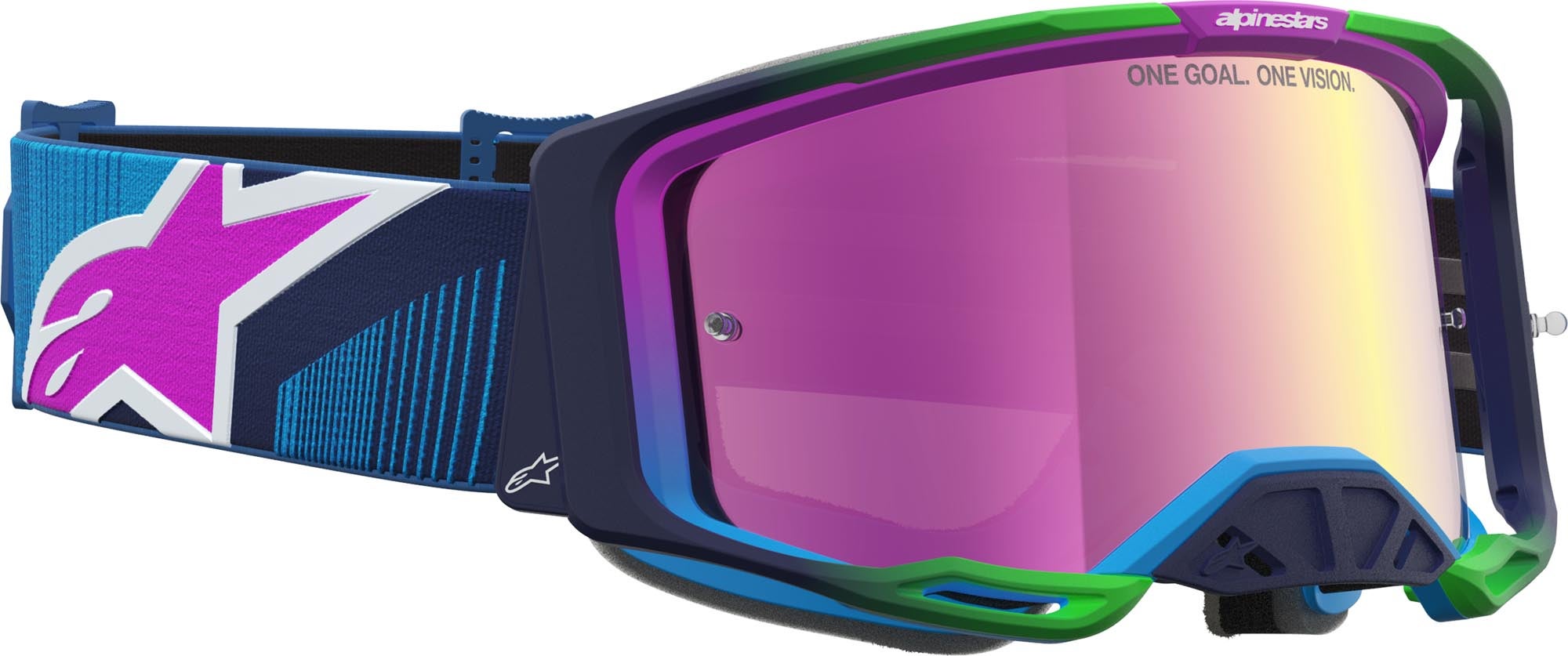 Alpinestars Vision 8 Maven Mirror Occhiali da motocross blu/viola Figura 3