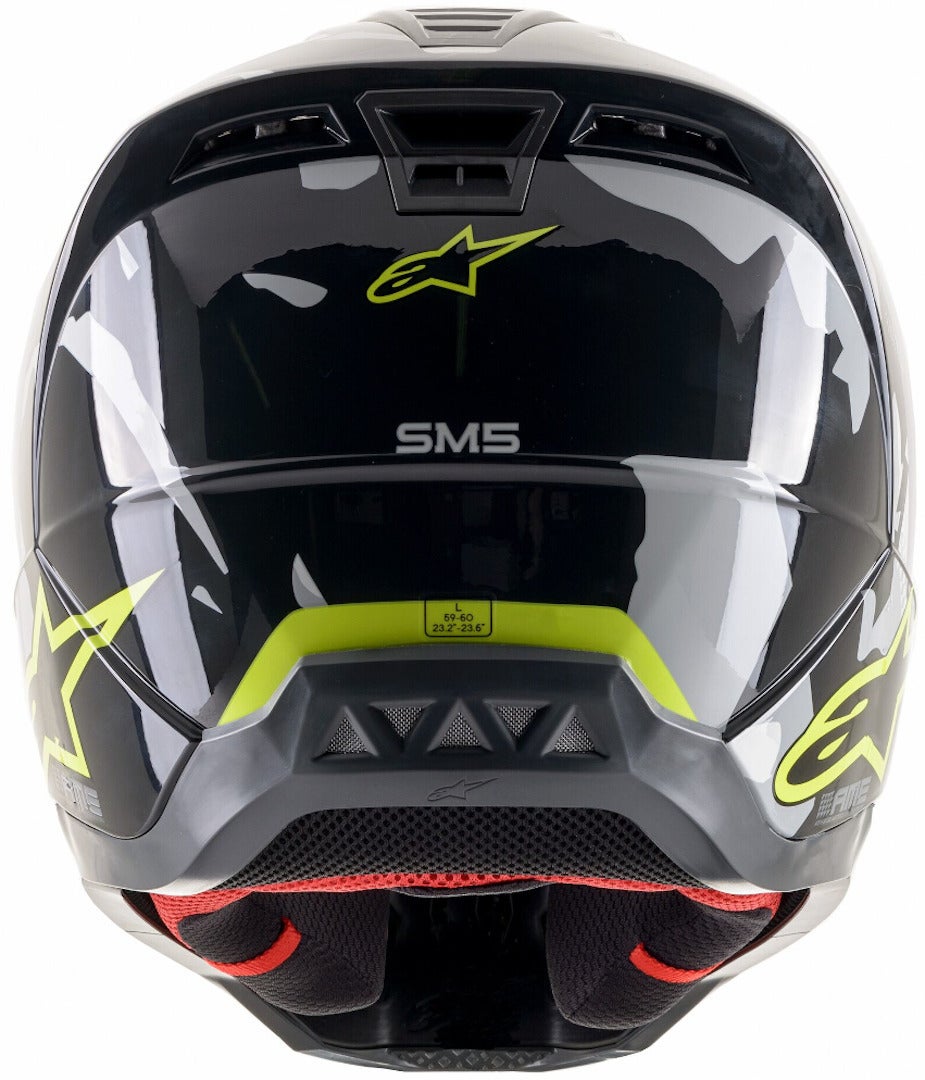 Alpinestars S-M5 Rover Casque de motocross Noir/Gris/Vert XL (61/62) Figure 3