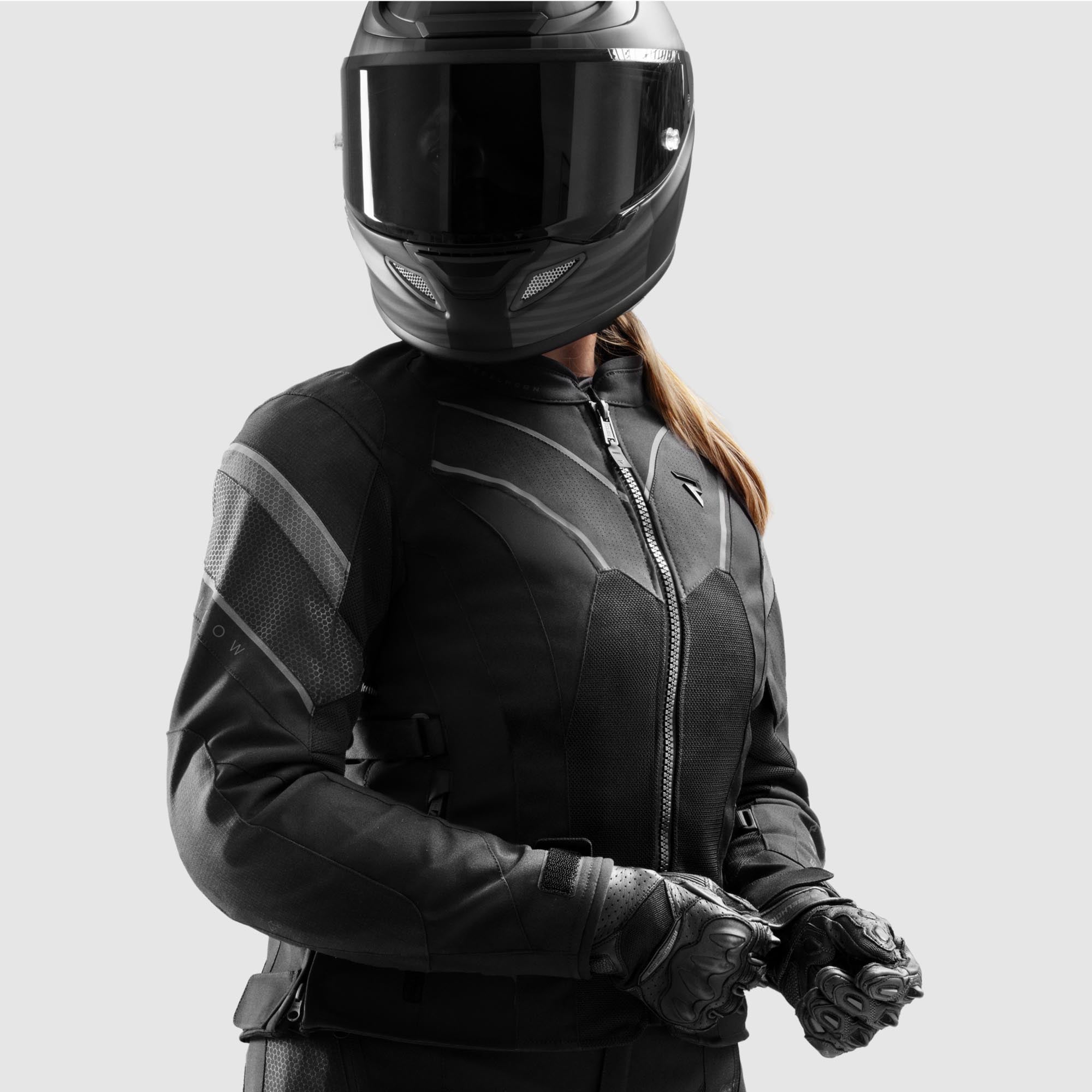 Rebelhorn Hiflow 5 waterproof Ladies Motorcycle Textile Jacket black S Figure 16