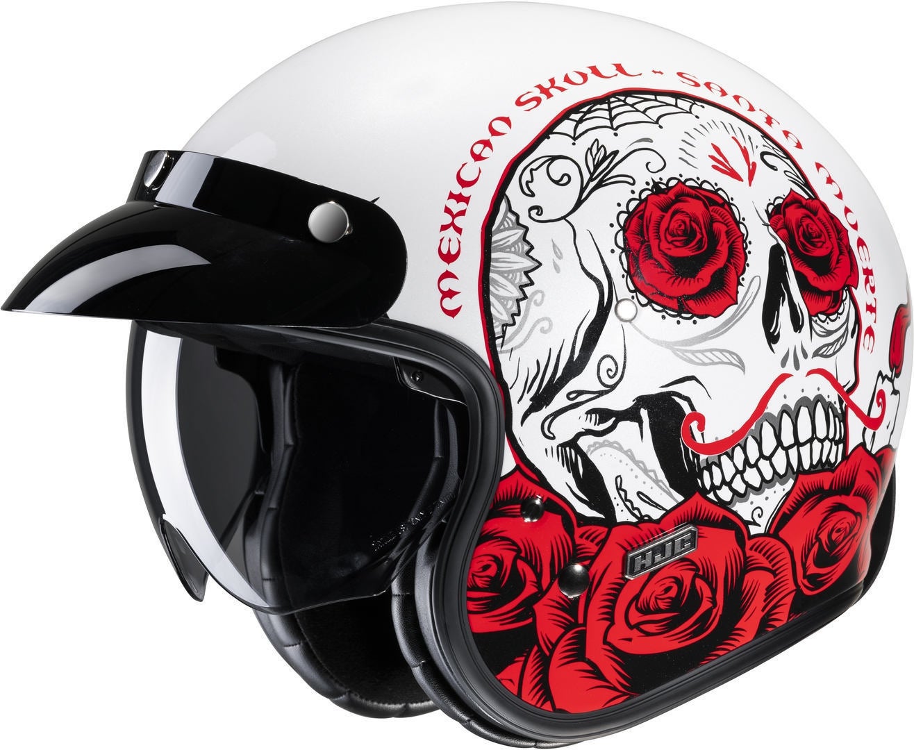 HJC V31 Desto Retro Casco Jet bianco/rosso XL (60/61) Figura 8