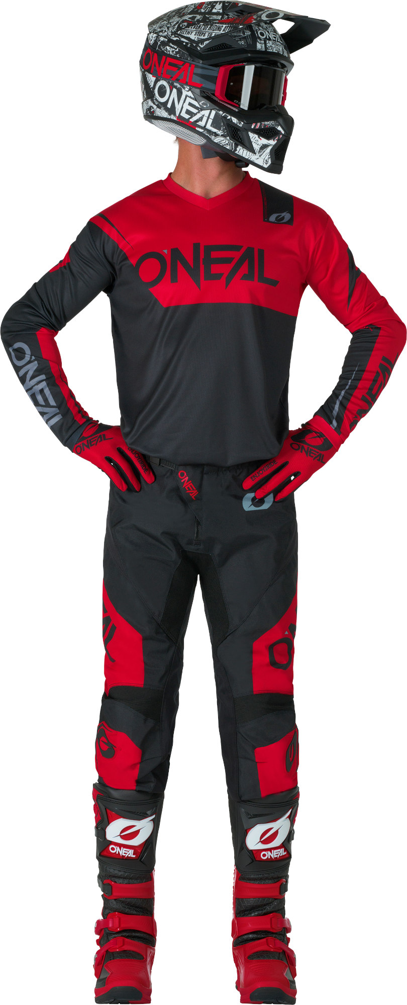 Oneal ELEMENT RACEWEAR Motocross Pants black/red 32 Figure 3
