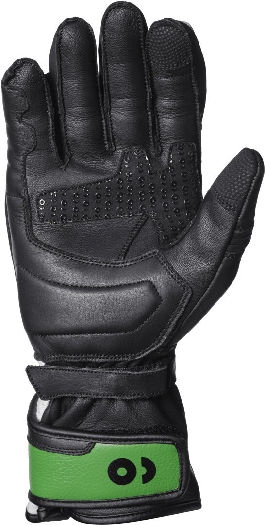 GMS GR-1 SF perforerede motorcykelhandsker sort/hvid/grøn 2XL Figur 2