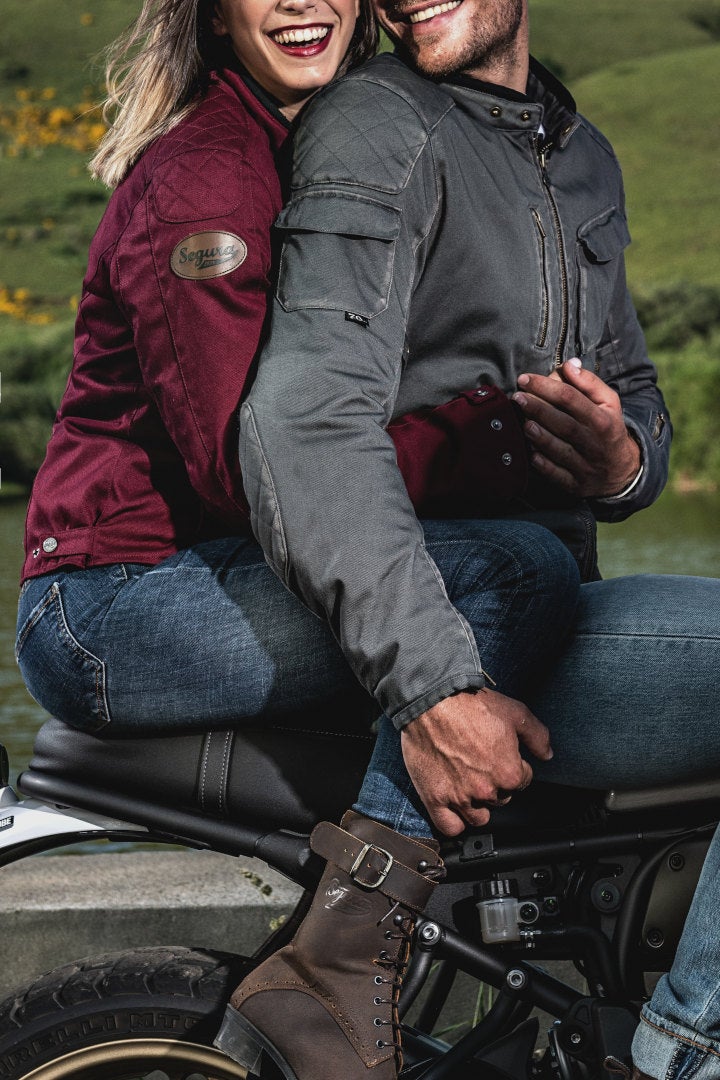 Segura Garrisson Veste textile de moto dames Rouge foncé 46 Figure 5