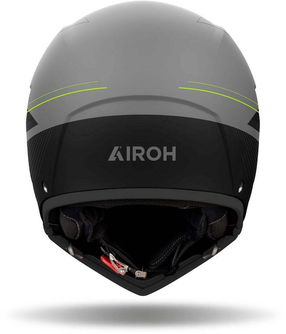 Airoh J 110 Slim Hjelm sort mat/grå/gul M (57/58) Figur 4