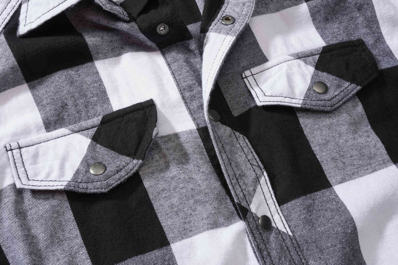 Brandit Checkshirt Camicia senza maniche bianco/nero L Figura 3