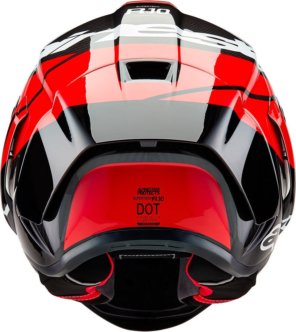 Alpinestars Supertech R10 Element Carbon Helm schwarz/rot/weiß L (59/60) Abbildung 3