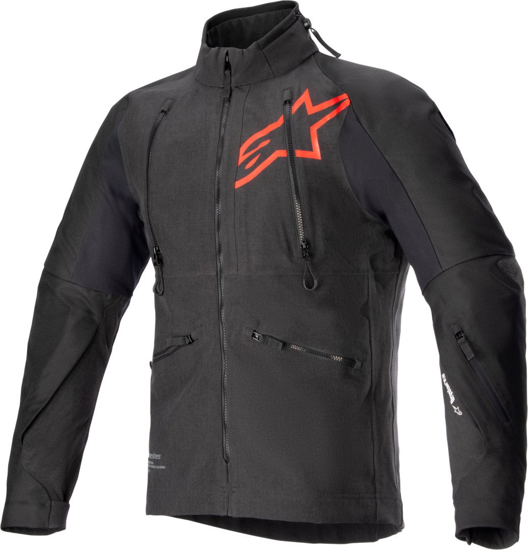 Alpinestars Men's Black/Red Hyde Xt Stretch Drystar Xf Waterproof Motorcycle Textile Jacket