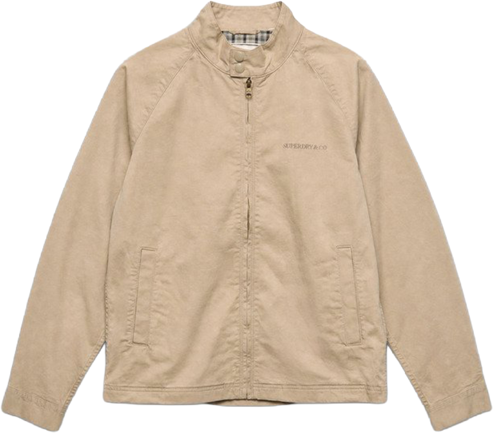 Superdry & Co Premium Harrington Jacket sand brown M Figure 1