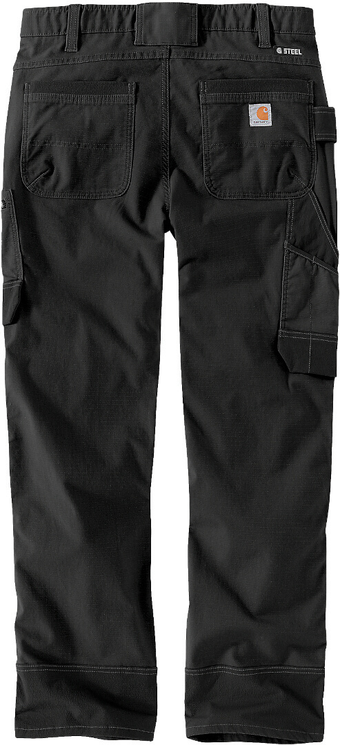 Carhartt Steel Rugged Flex Relaxed Fit Ripstop Double Front Utility Multi Pocket Work Pants black 40/32 Figure 2