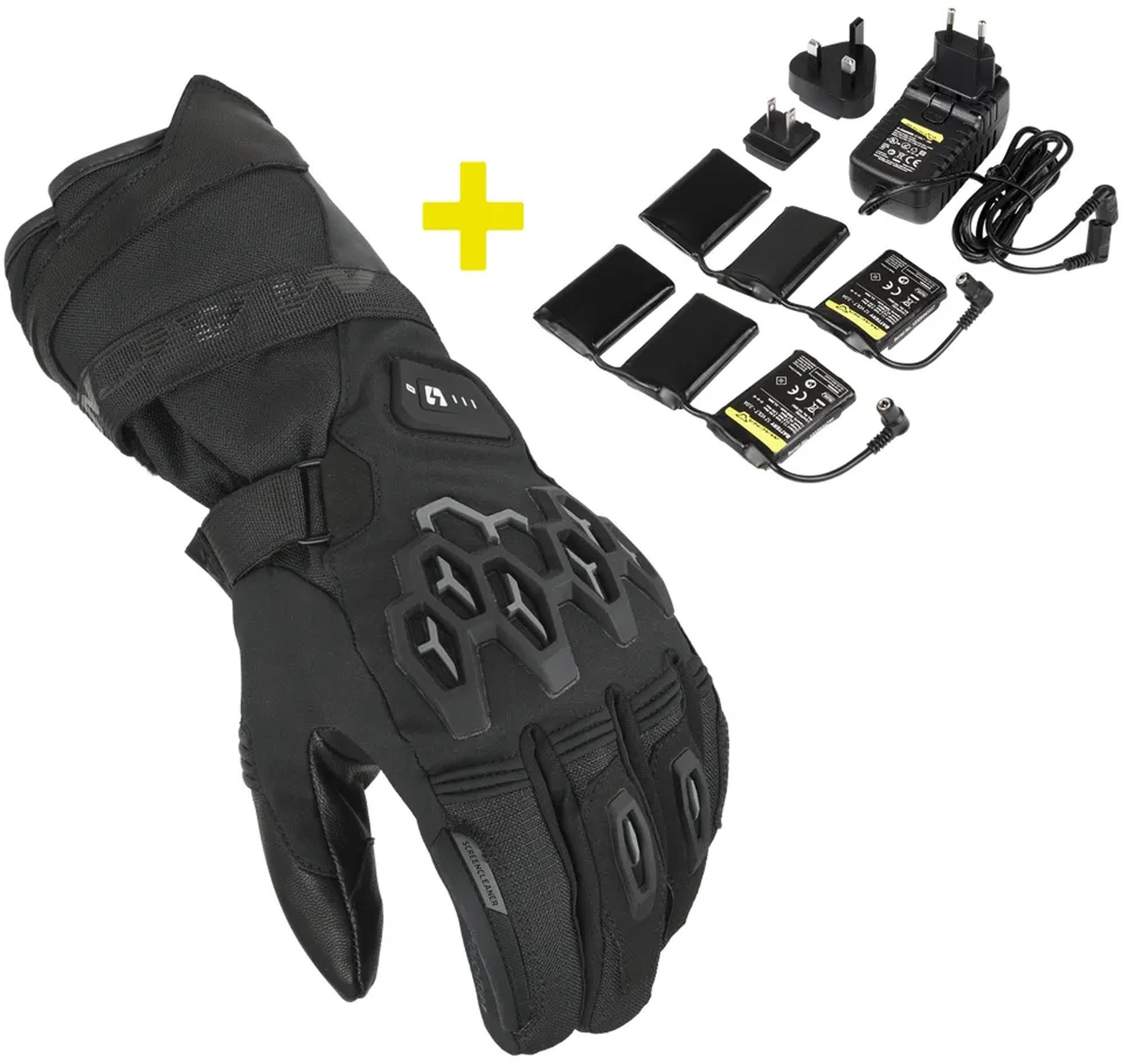 Macna Rafino RTX Kit Gant d’hiver chauffant étanche + piles 12V / 3A et chargeur L Figure 1