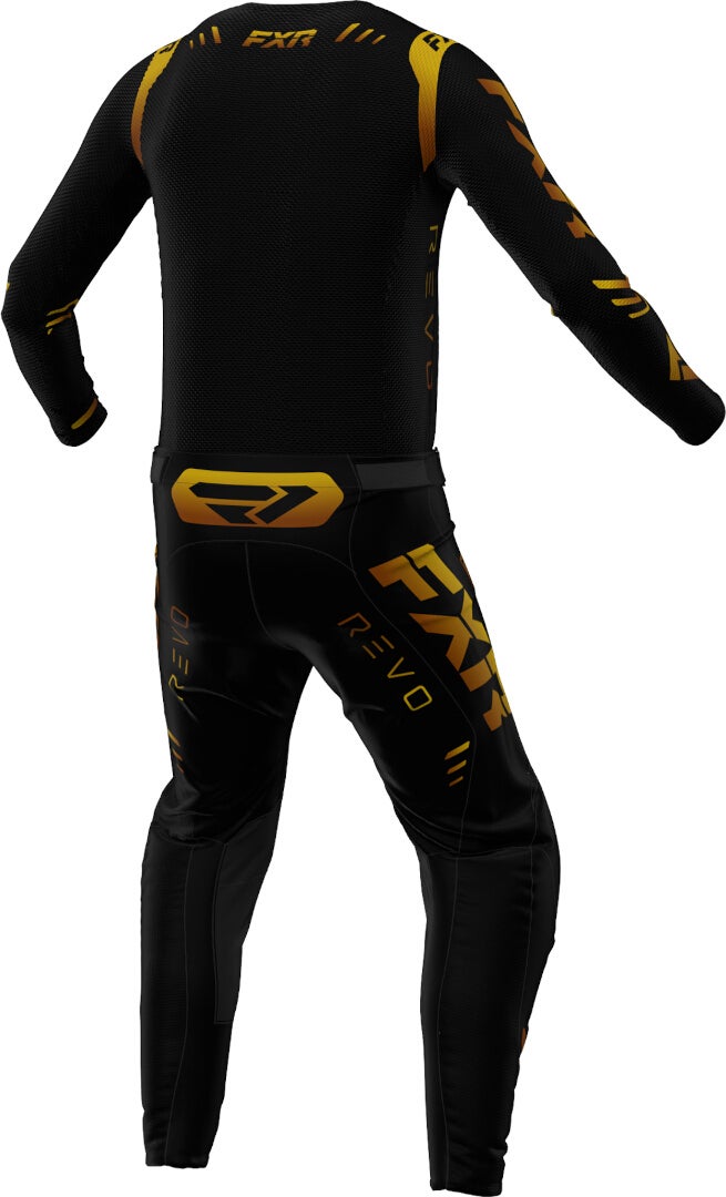 FXR Revo 2024 Motocross bukser Sort/guld 38 Figur 4