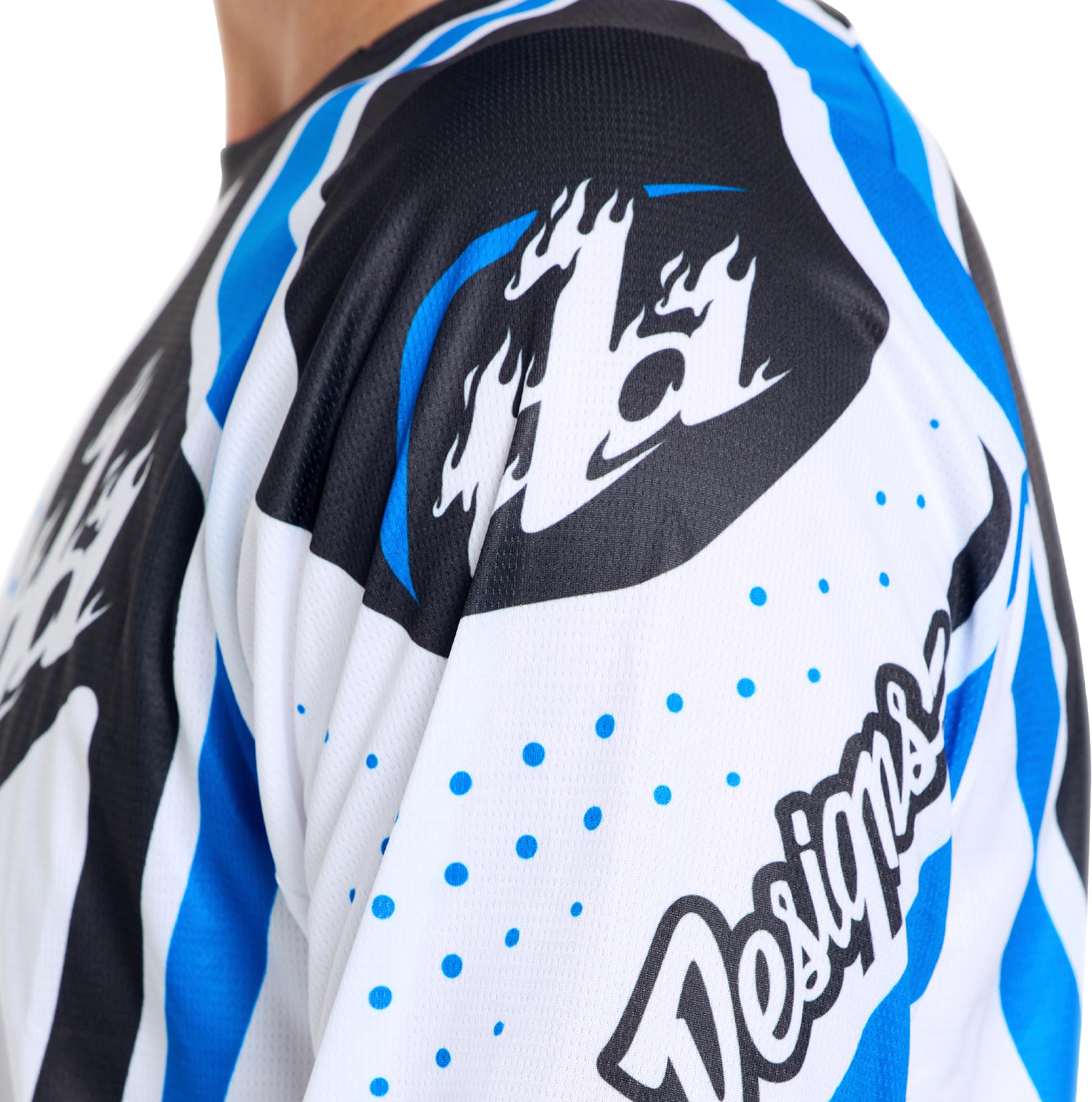Troy Lee Designs GP Pro Roller Motocross Jersey weiß/blau M Abbildung 6