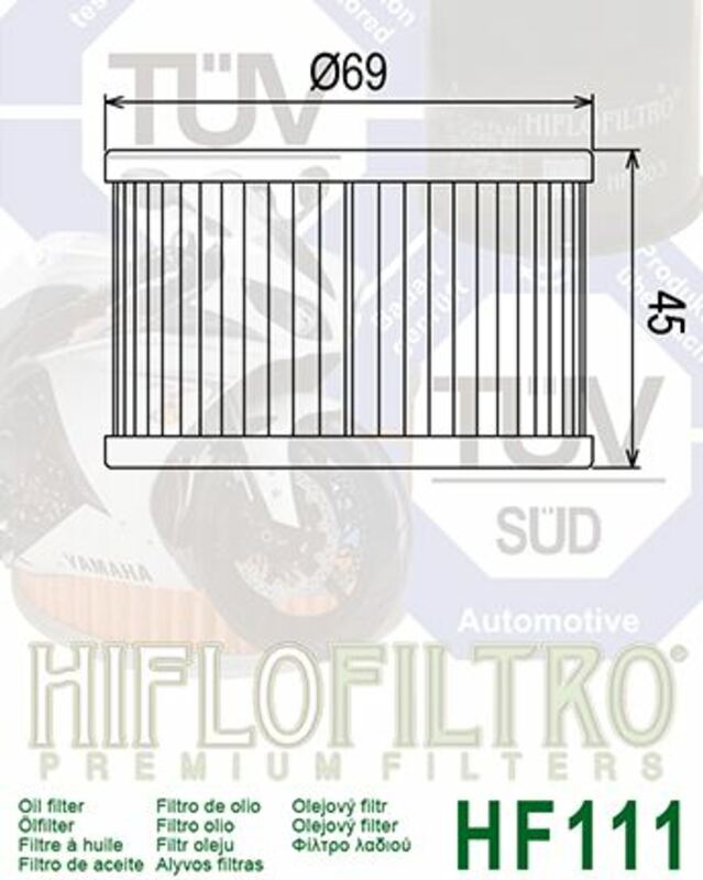 Hiflofiltro Oljefilter - HF111 Figur 3