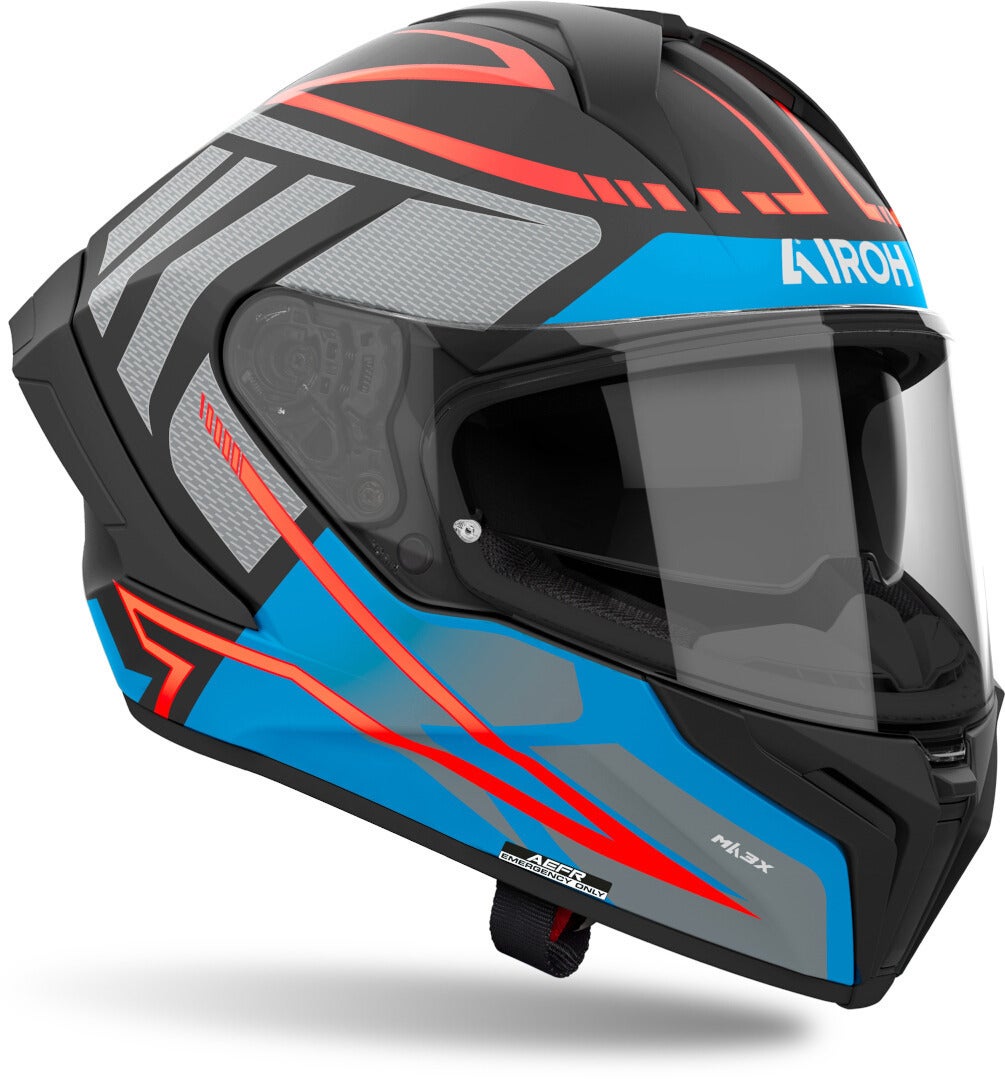 Airoh Matryx Rider Helm schwarz matt/grau/blau XL (61/62) Abbildung 2