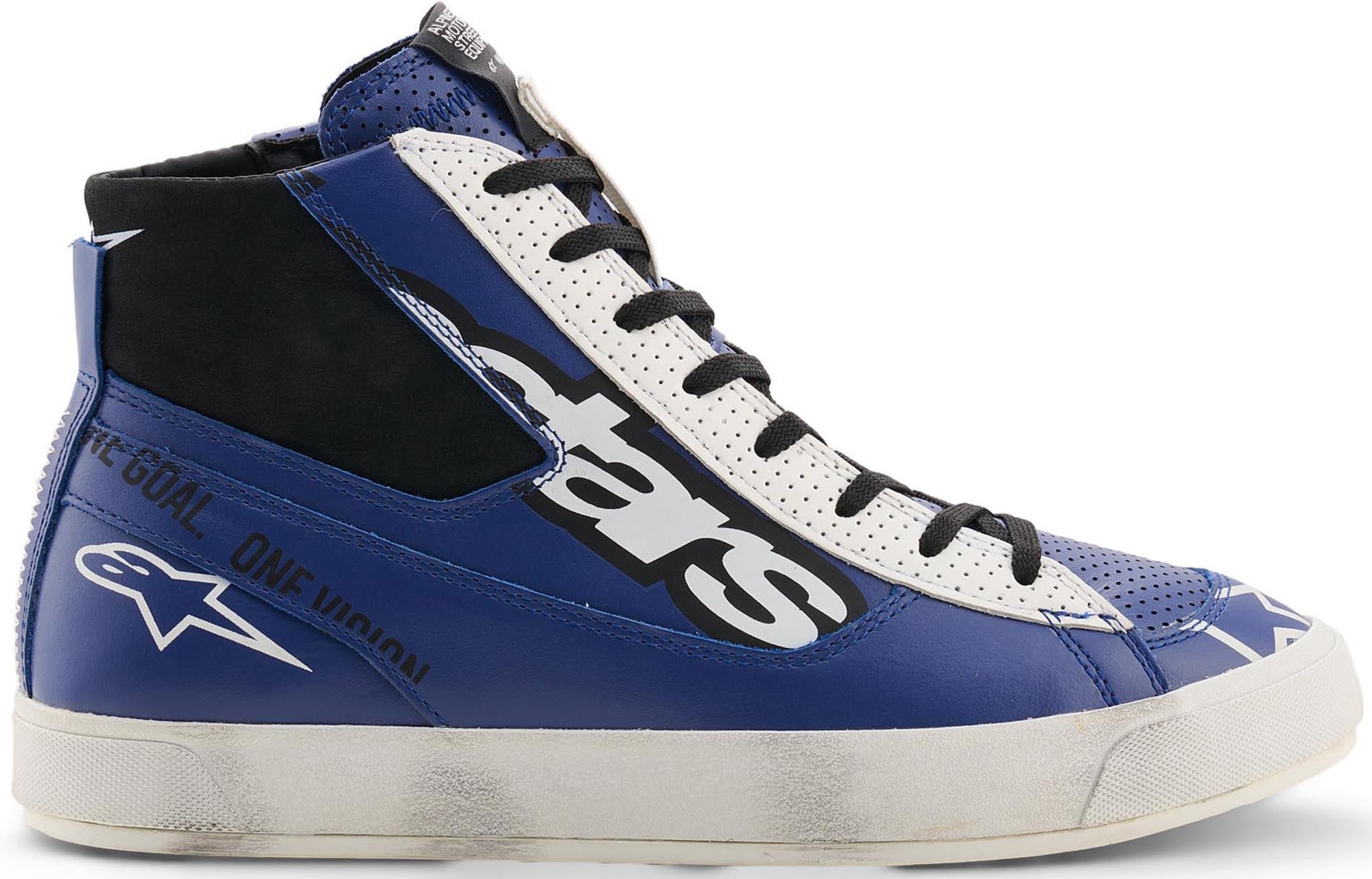 Alpinestars Stated Flair Motorrad Schuhe blau/weiß/schwarz 6,5 Abbildung 4