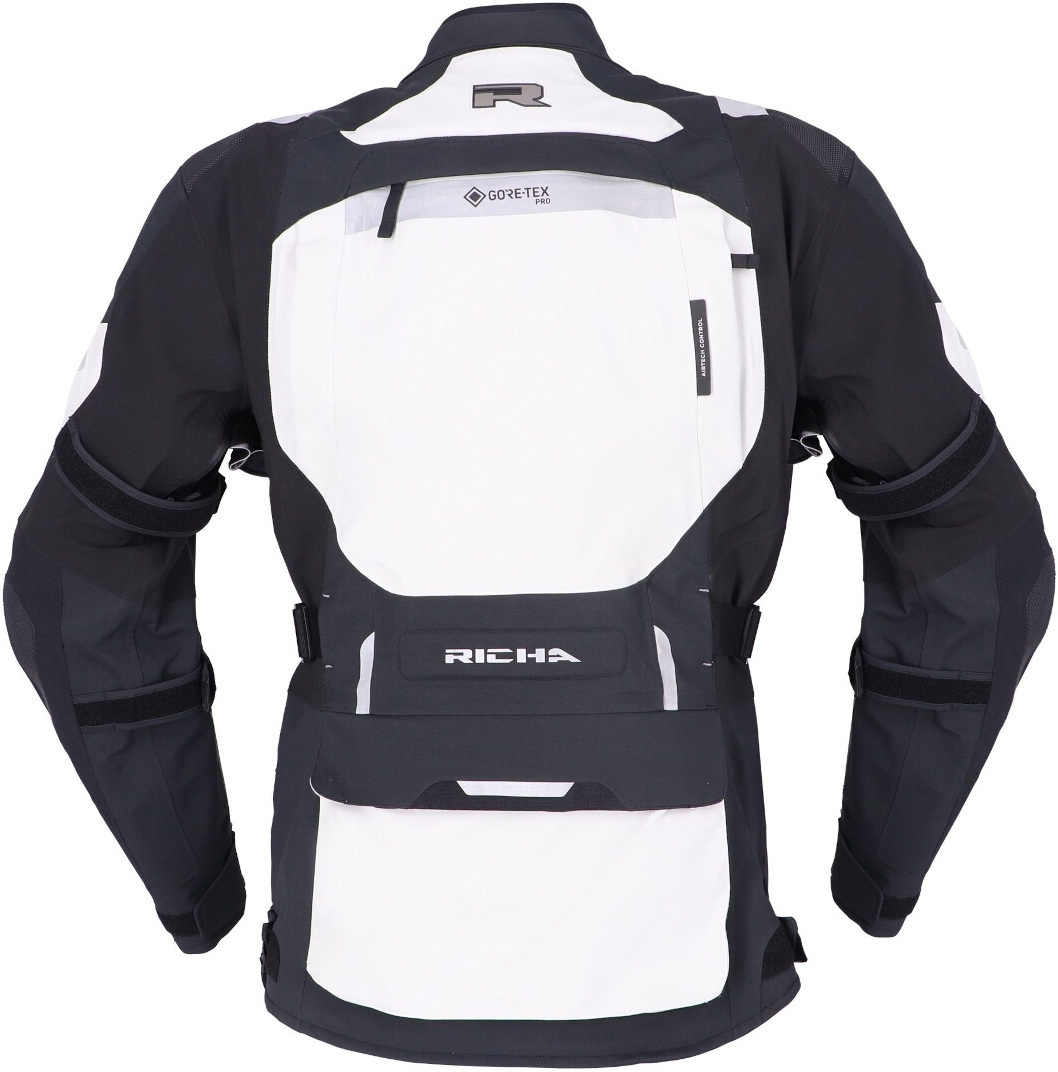 Richa Armada 1.1 Gore-Tex Pro waterproof Motorcycle Textile Jacket black/white/grey L Figure 2