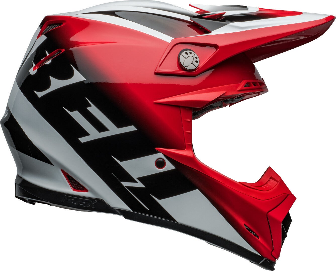 Bell Moto-9S Flex Rail Casco da motocross rosso/nero/bianco M (57/58) Figura 4