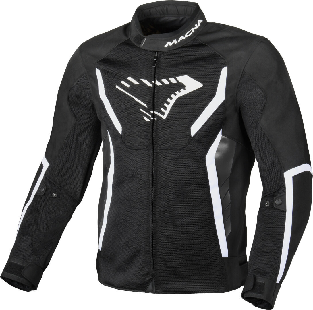 Macna Grisco Motorrad Textiljacke schwarz/weiß L Abbildung 1