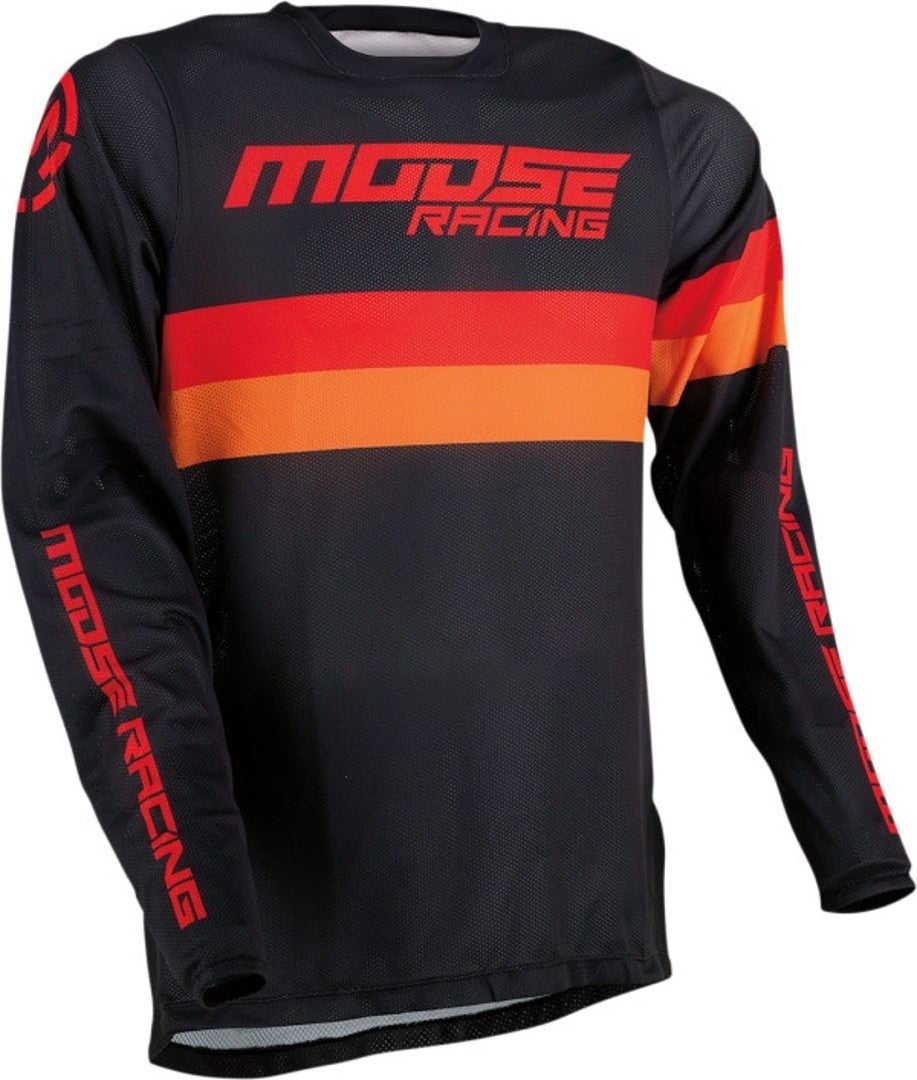 Moose Racing Sahara Racewear Motocross Jersey sort/orange XL Figur 1