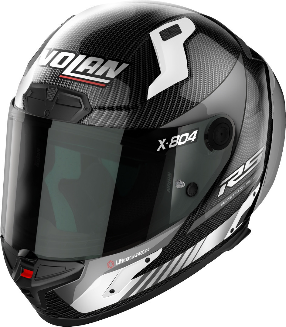 Nolan X-804 RS Ultra Carbon Hot Lap Hjälm svart/vitt XXS (54) Figur 1