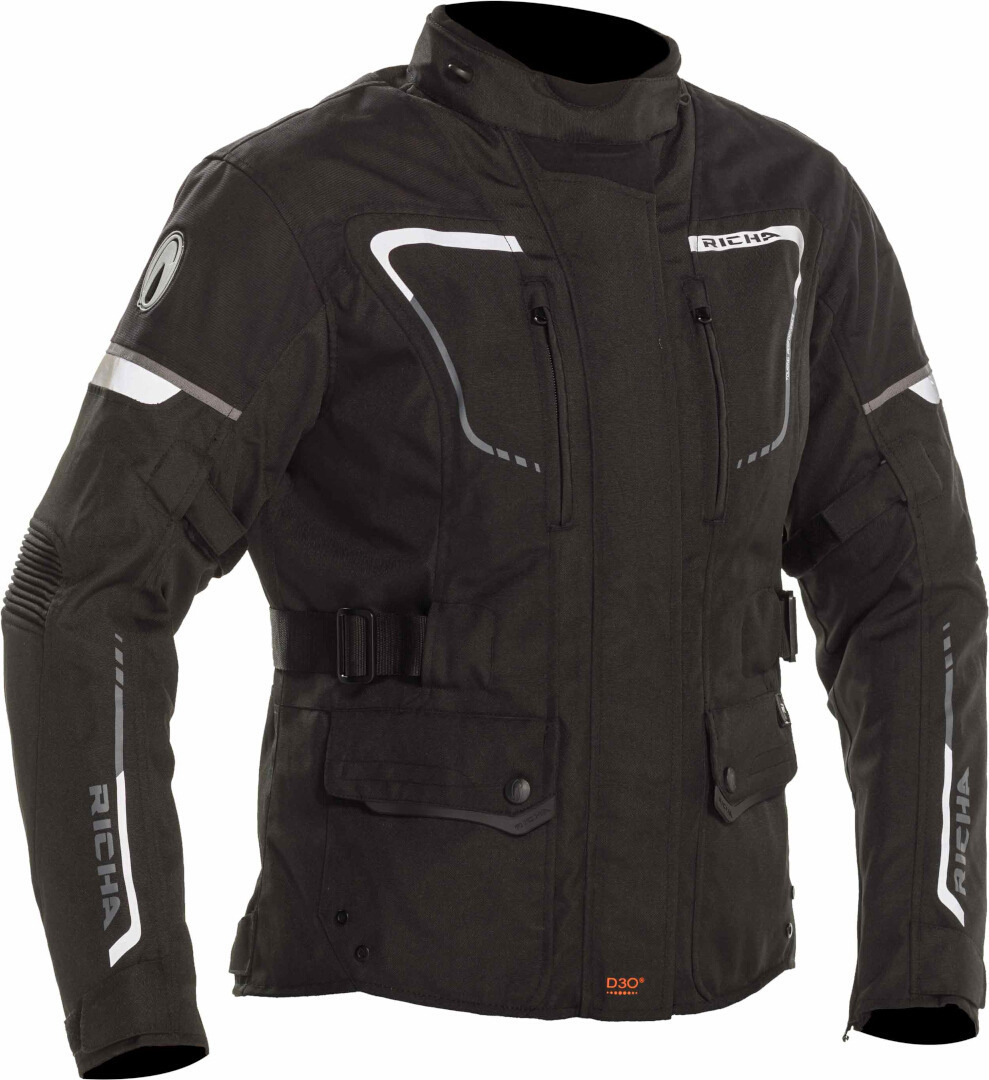 Richa Phantom 2 waterproof Ladies Motorcycle Textile Jacket black M Figure 1