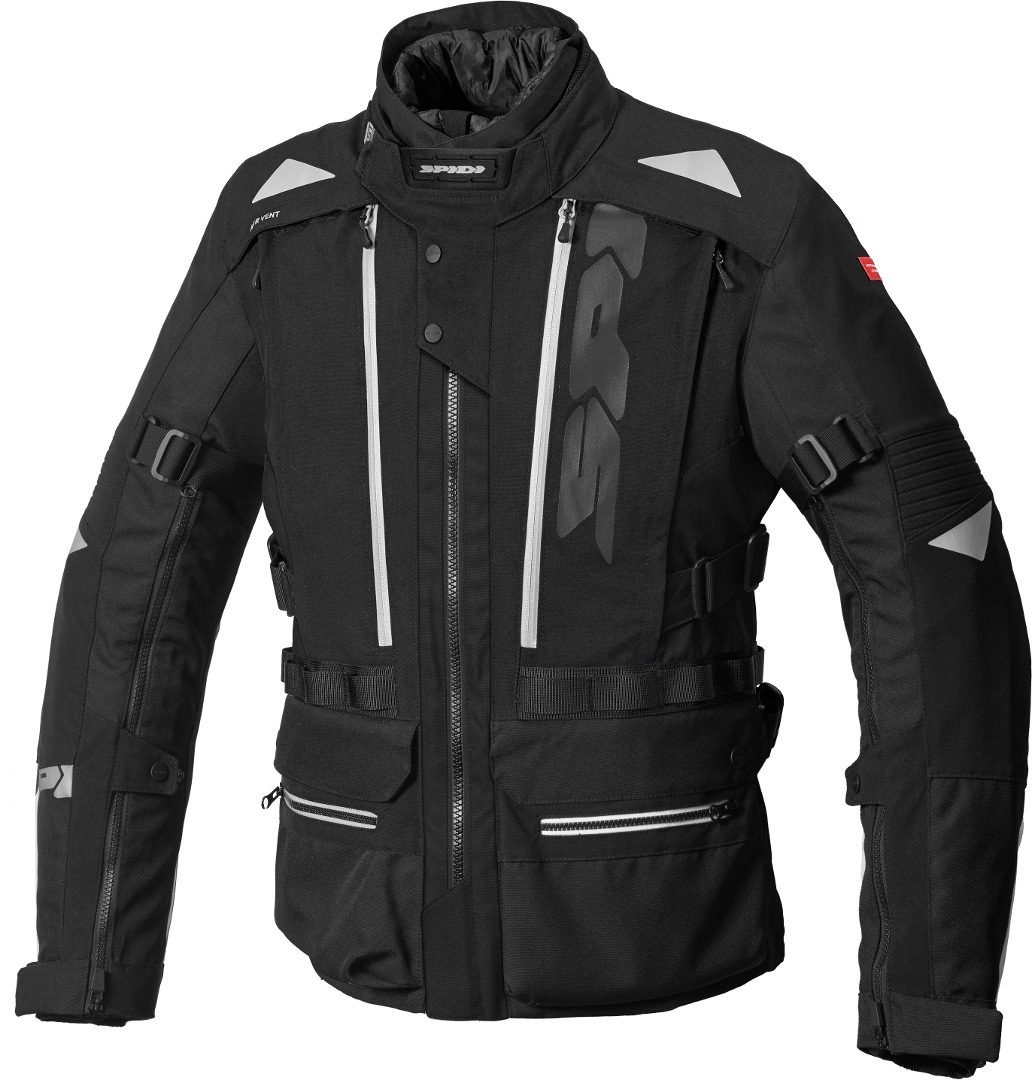 Spidi H2Out Allroad Motorcycle Textile Jacket black/grey L Figure 1