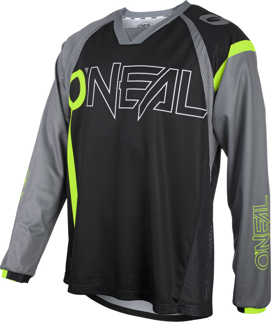 Oneal Element Hybrid FR Cykel Jersey sort/neon-gul XL Figur 1