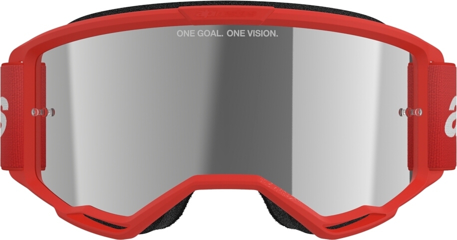 Alpinestars Vision 3 Wordmark Mirror Ochelari de motocross roșu Figura 3