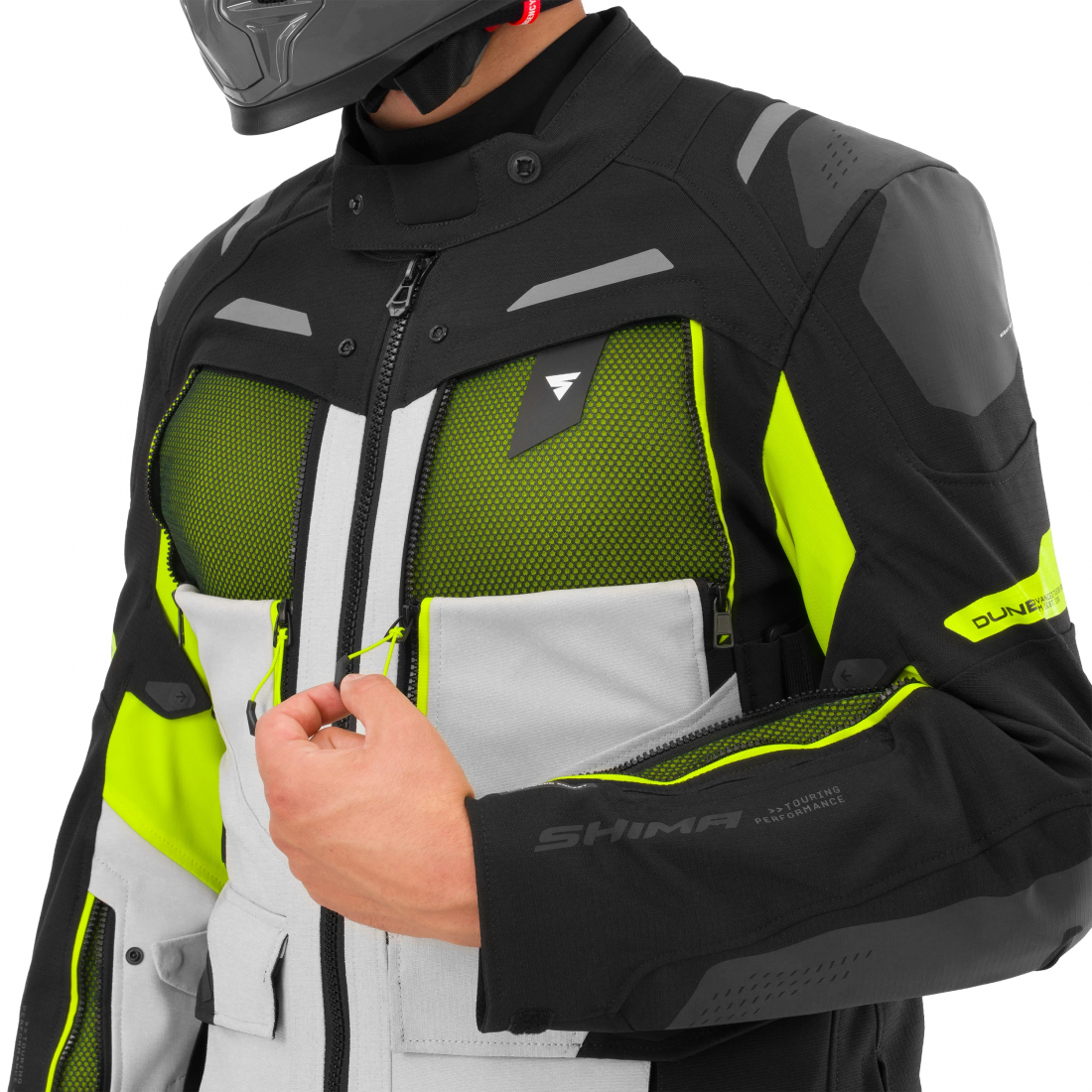 SHIMA Dune 2.0 Motorcycle Textile Jacket black/white/yellow L Figure 15