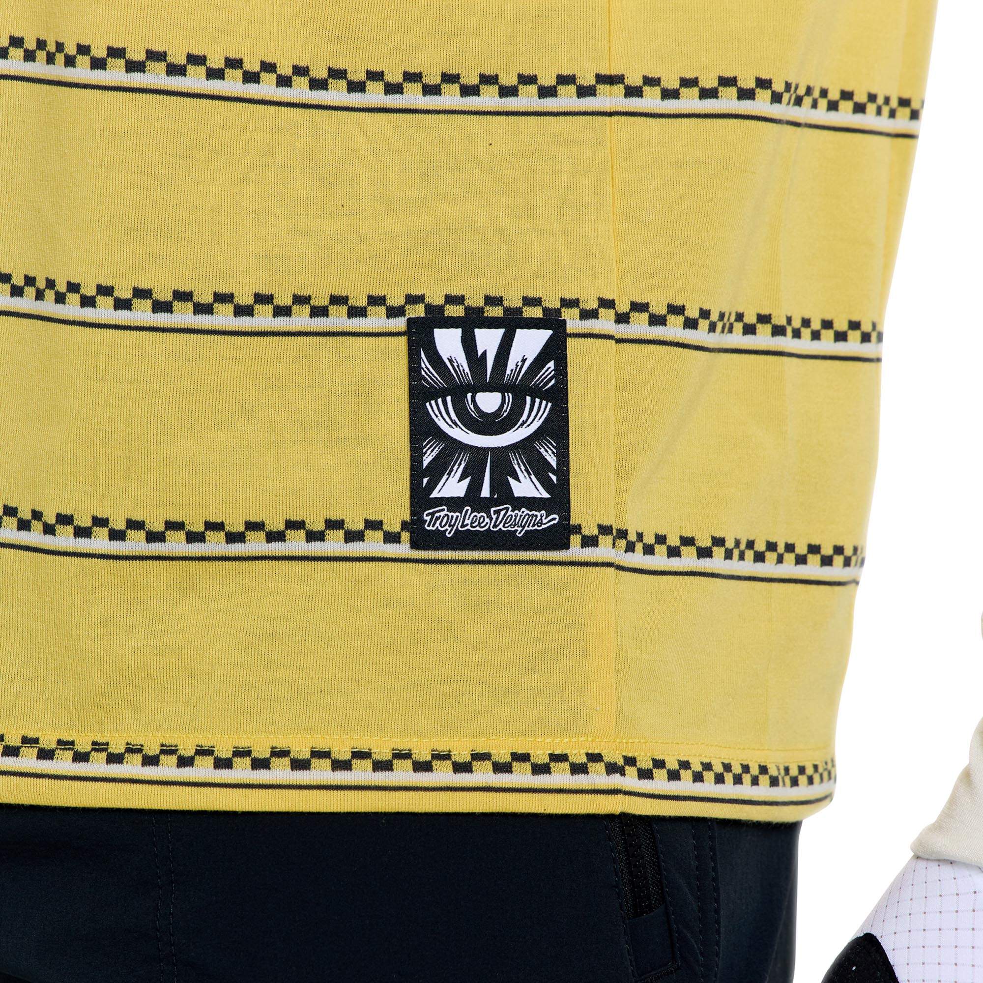 Troy Lee Designs Skyline Fakie Ride Stripe Maillot de vélo jaune/blanc L Figure 6