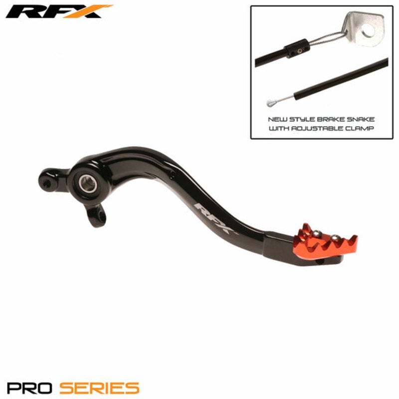 RFX Pro ST Rear Brake Lever (Black/Orange) - KTM SX85-image-931347890