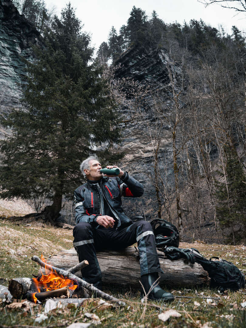 Bering Halifax 17353 waterproof Motorcycle Textile Jacket black/anthracite/red XXL Figure 4