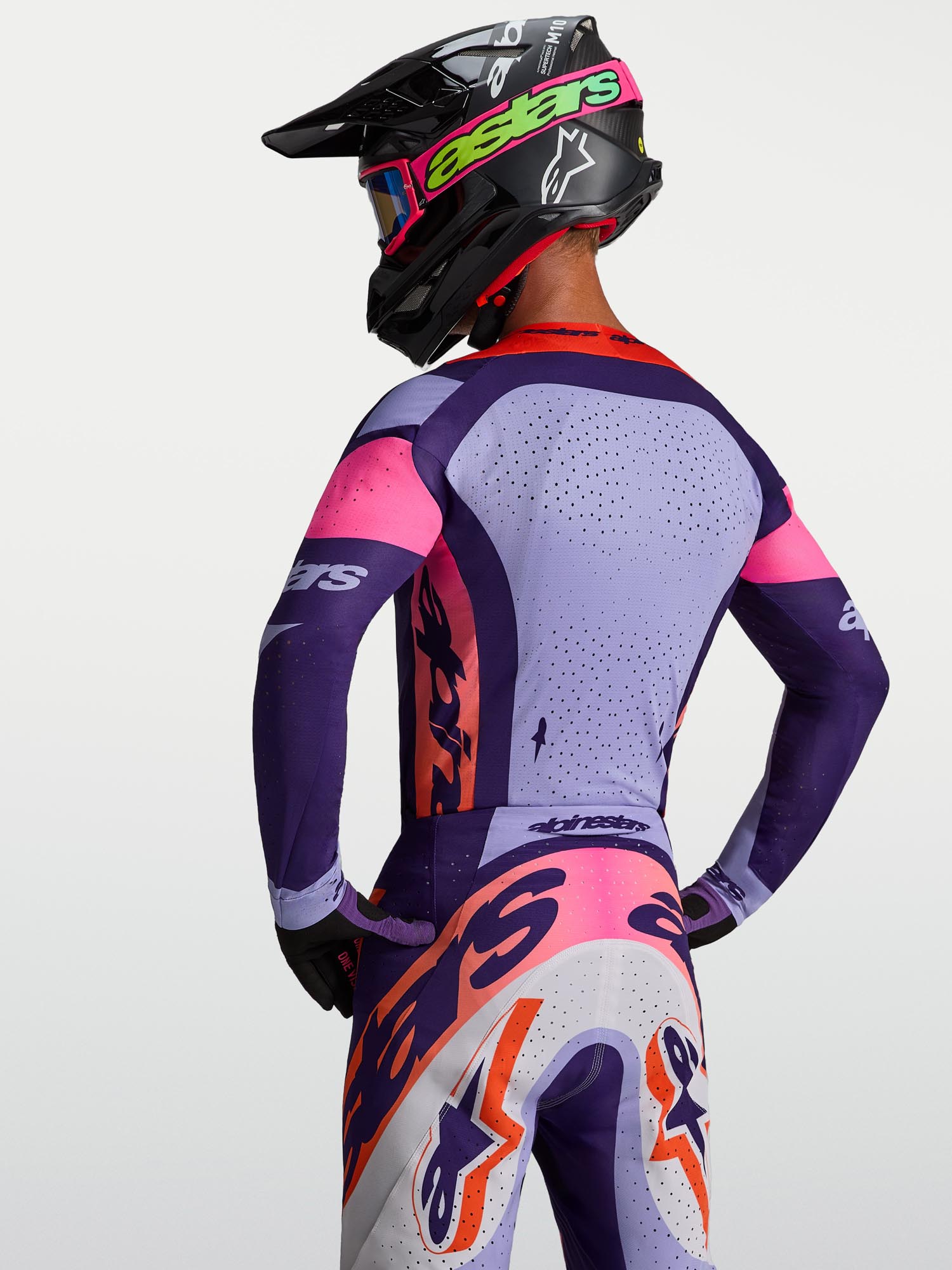 Alpinestars Supertech Dyna Maillot Motocross violet/rose M Figure 9