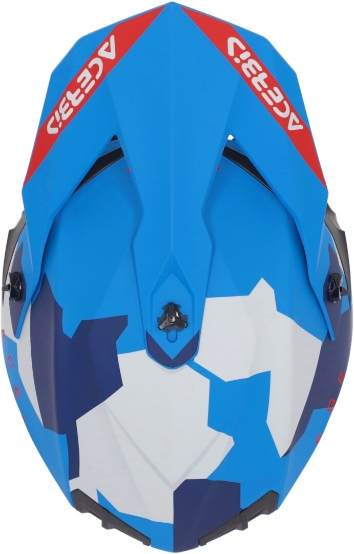 Acerbis Linear Graphic Motocross Helm blau matt/rot M (57/58) Abbildung 5