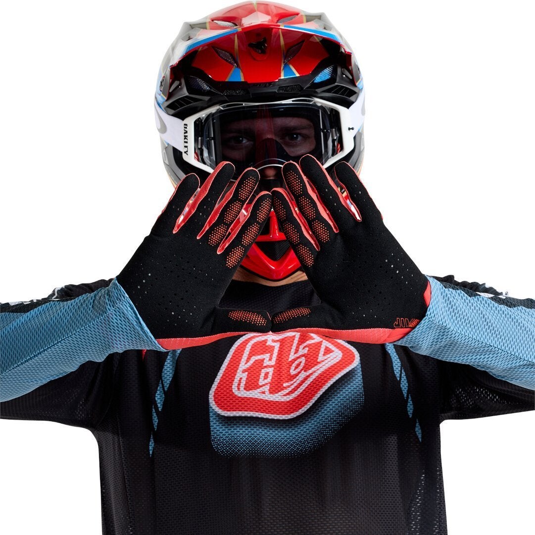 Troy Lee Designs Air Mono Motocross Handschuhe rot L Abbildung 4