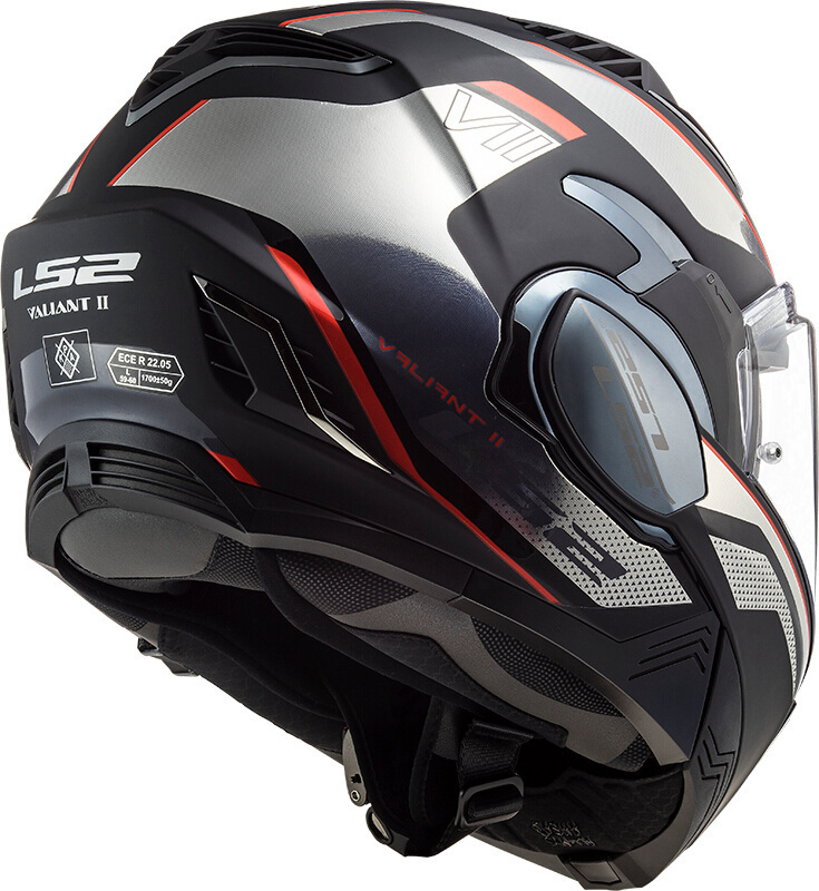 LS2 FF900 Valiant II Hub Hjälm Svart/krom XS (53/54) Figur 2
