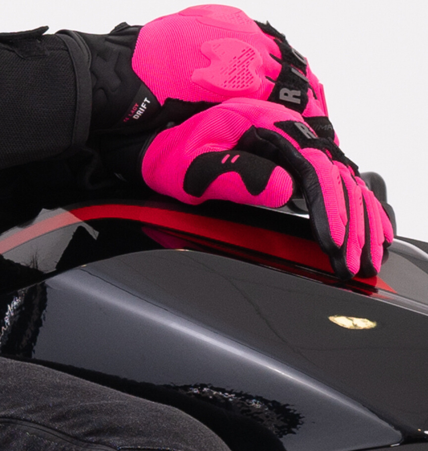 SHIMA Drift Mănuși pentru motociclete pentru doamne roz/negru S Figura 4