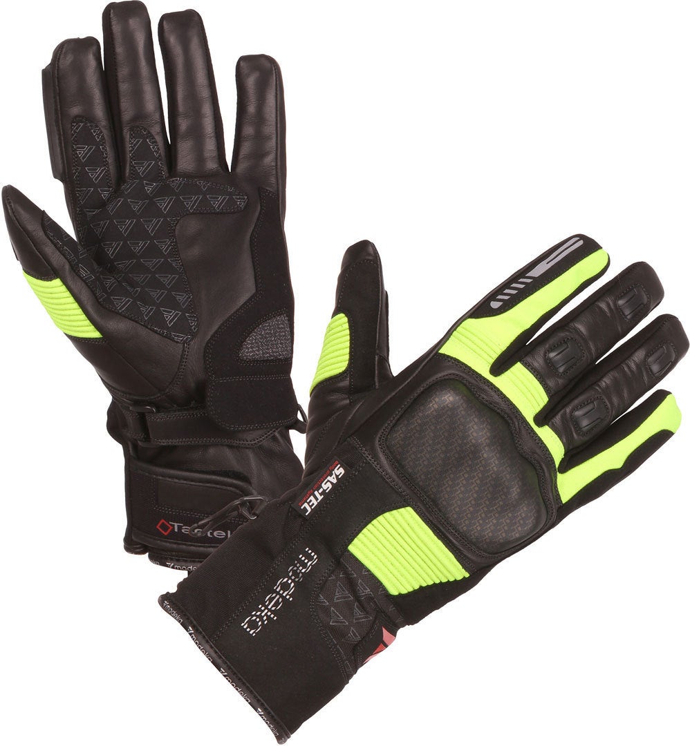 Modeka Tacoma Damer motorcykel handsker sort/neon M Figur 1