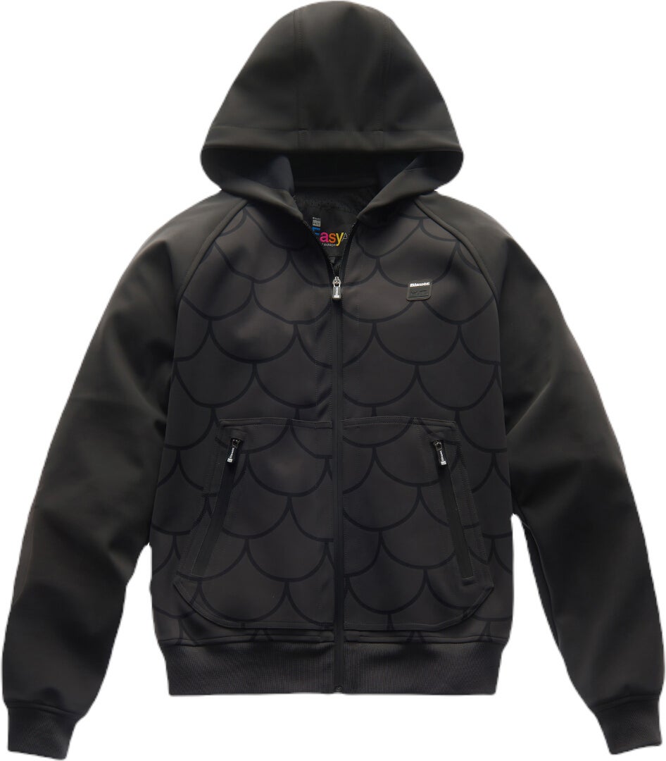 Blauer Easy Man Fish waterproof Motorcycle Zip Hoodie M Figure 1
