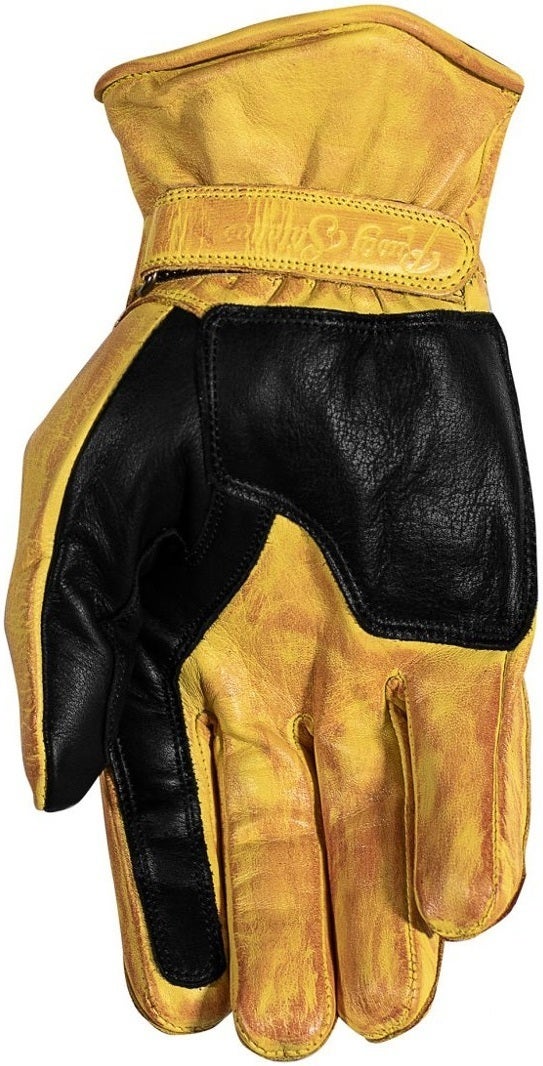 Rusty Stitches Johnny Gants de moto jaune/noir M Figure 2