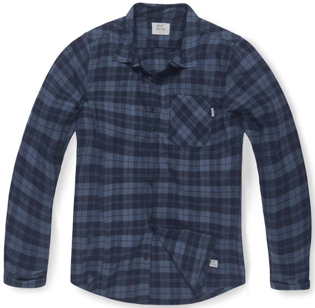 Vintage Industries Riley Flannel Tricou albastru închis L Figura 1