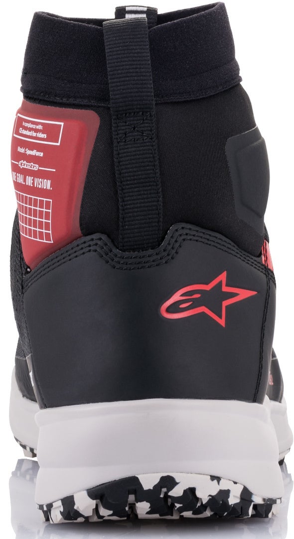 Alpinestars Speedforce Motorcykel sko sort/hvid/rød 11,5 (45) Figur 4
