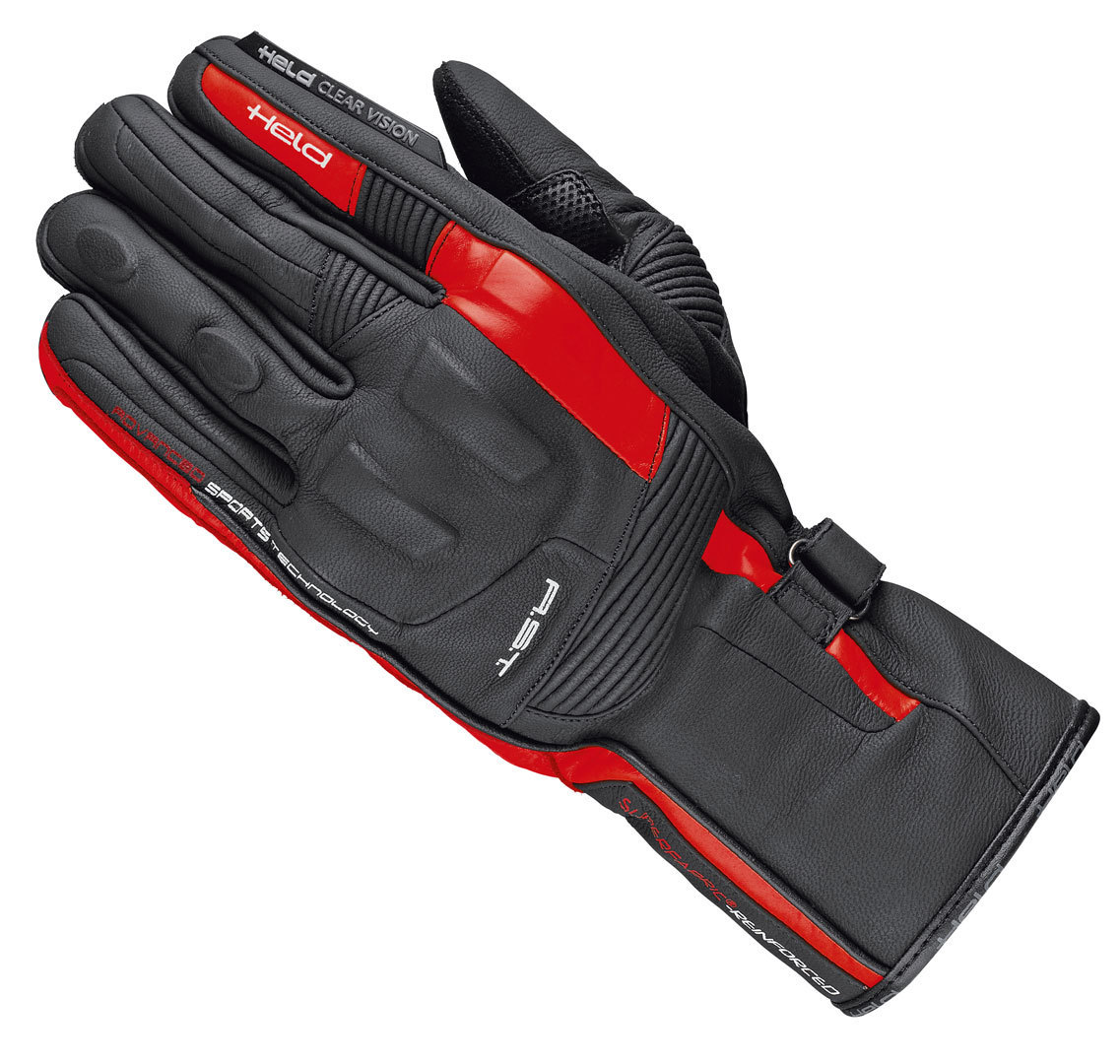 Held Secret-Pro Motorcykel handsker sort/rød 10 Figur 1