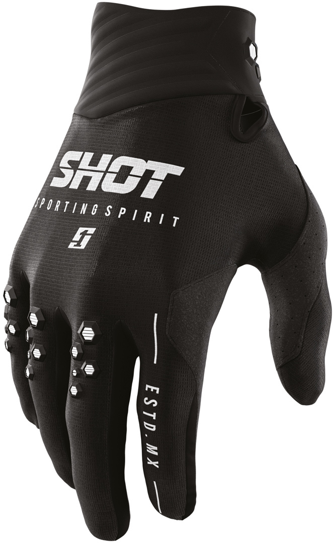 Shot Contact Spirit Mănuși de motocross negru 8 Figura 1