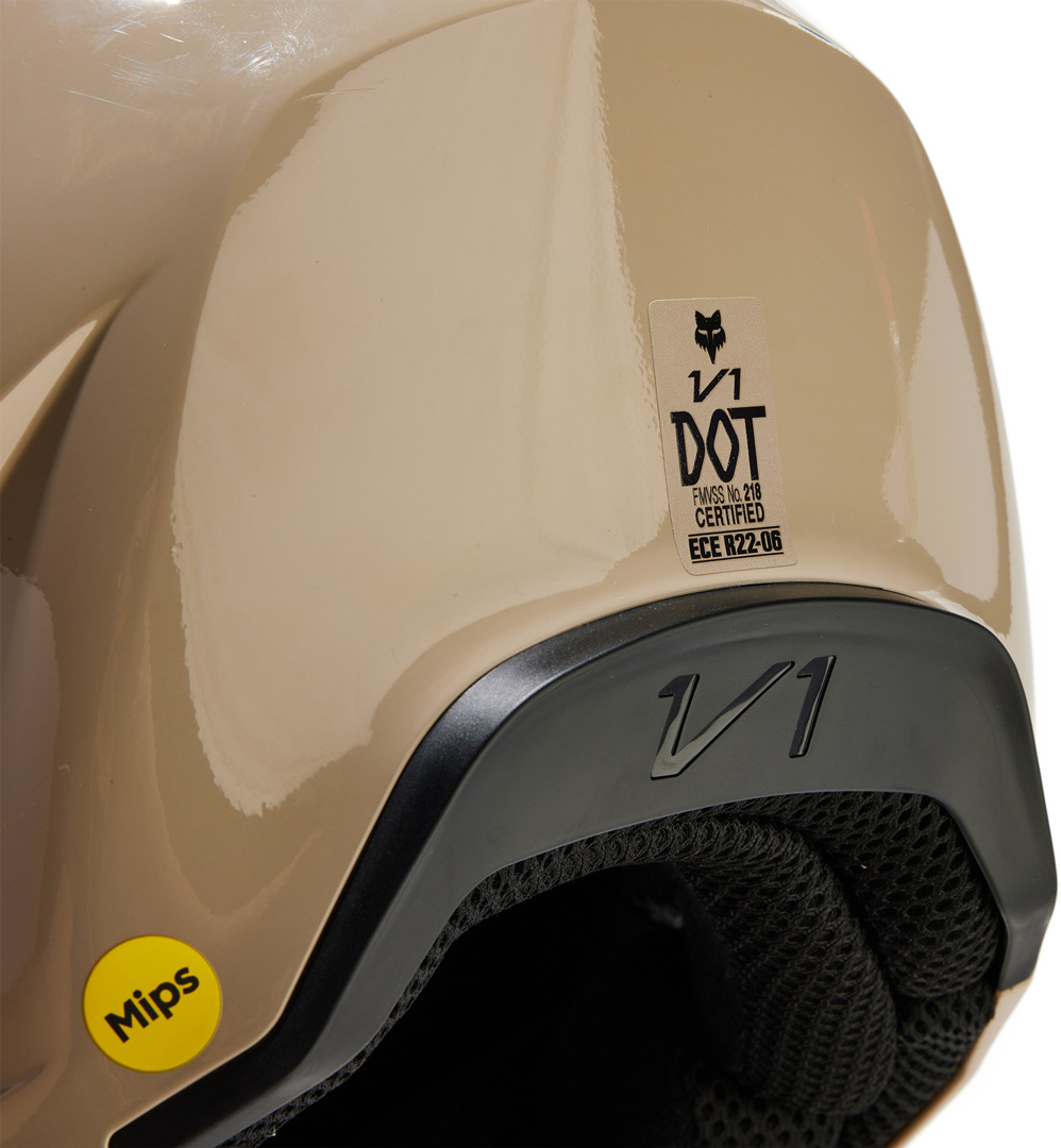 FOX V1 Solid Casque de motocross Marron L (59/60) Figure 2