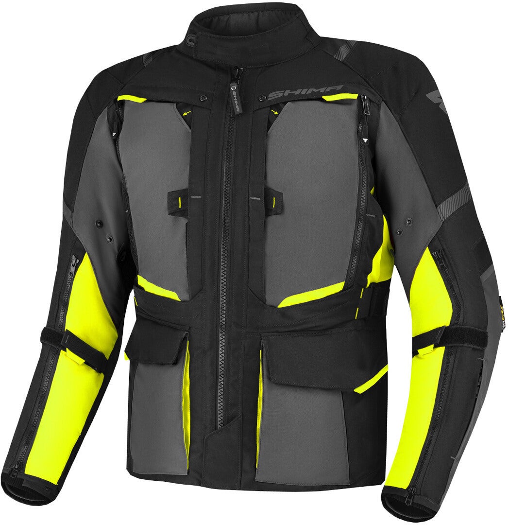 SHIMA Hero 2.0 waterproof Motorcycle Textile Jacket black/yellow M Figure 1