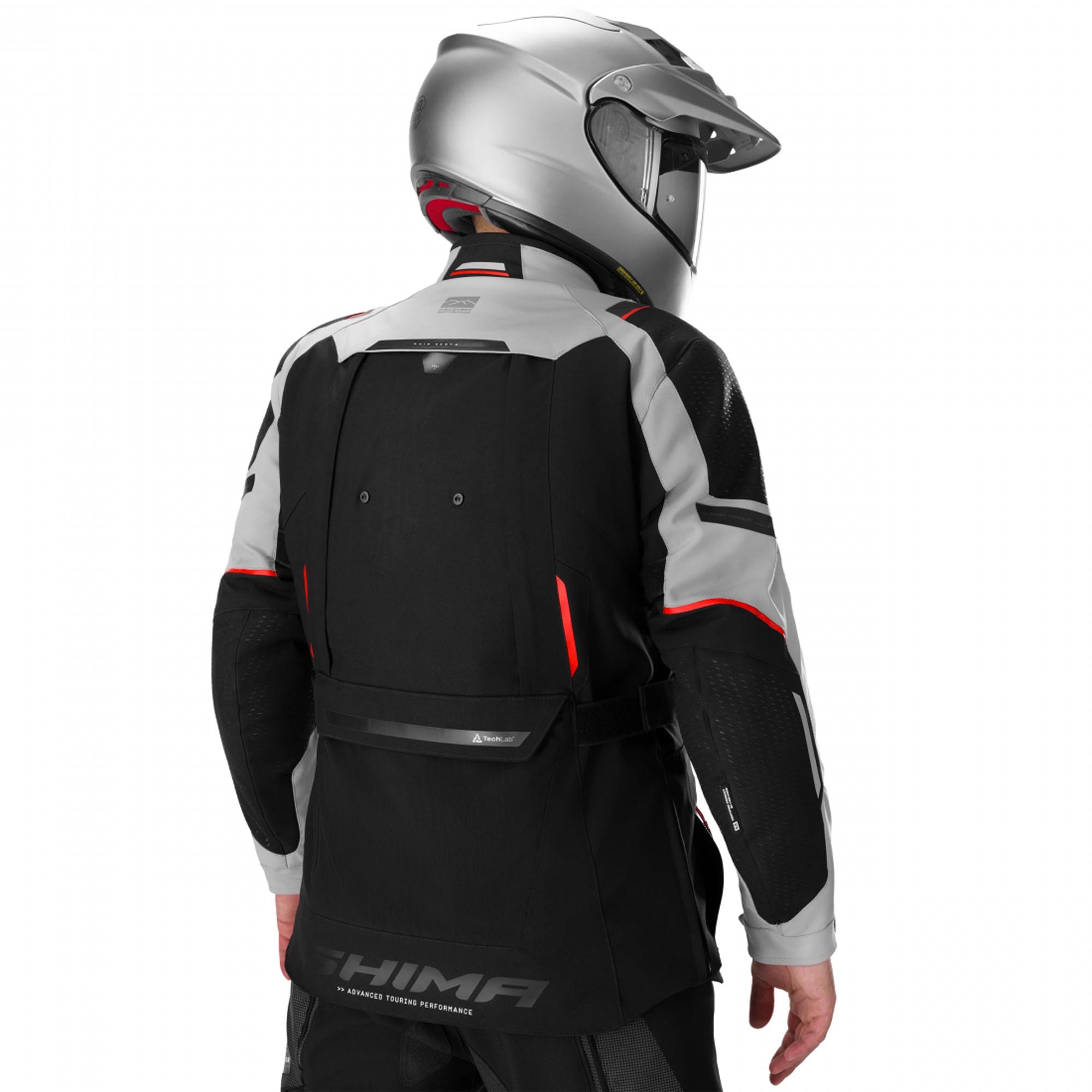 SHIMA Hero 3.0 Motorrad Textiljacke grau/rot L Abbildung 4